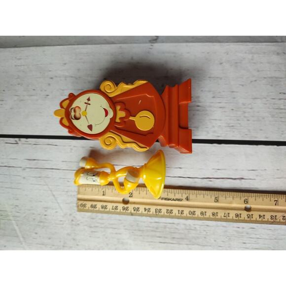 Beauty & the Beast 2002 McDonalds Lumiere Candlestick Cogsworth The Clock - Picture 5 of 5